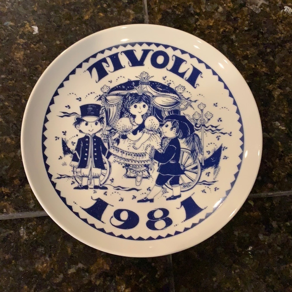 Danish Tivoli Denmark Plate Vintage Tivoki Kuplen 1981 Dinnerware Scandinavian - Picture 3 of 8